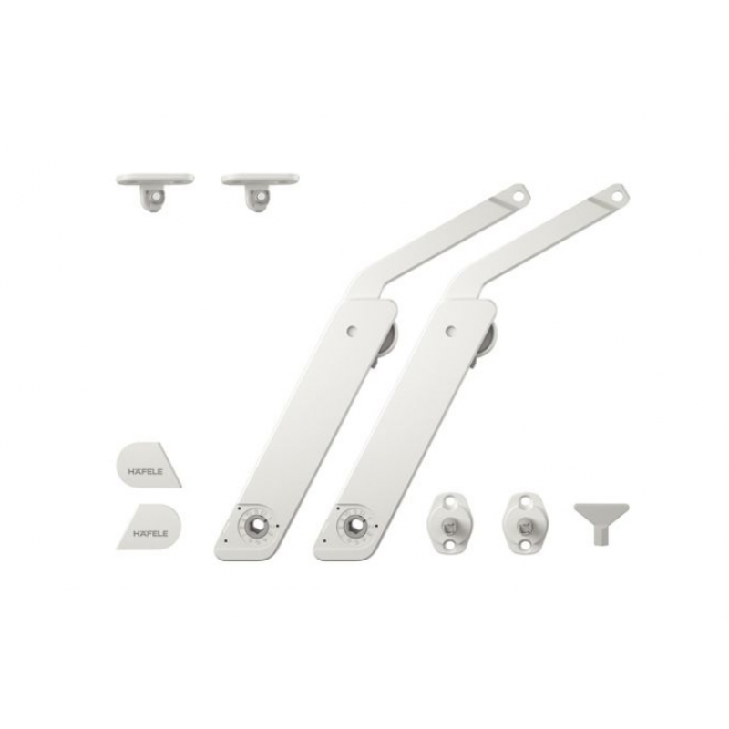 Tay nâng Hafele Free Flap Trắng, 2 tay nâng 372.39.720