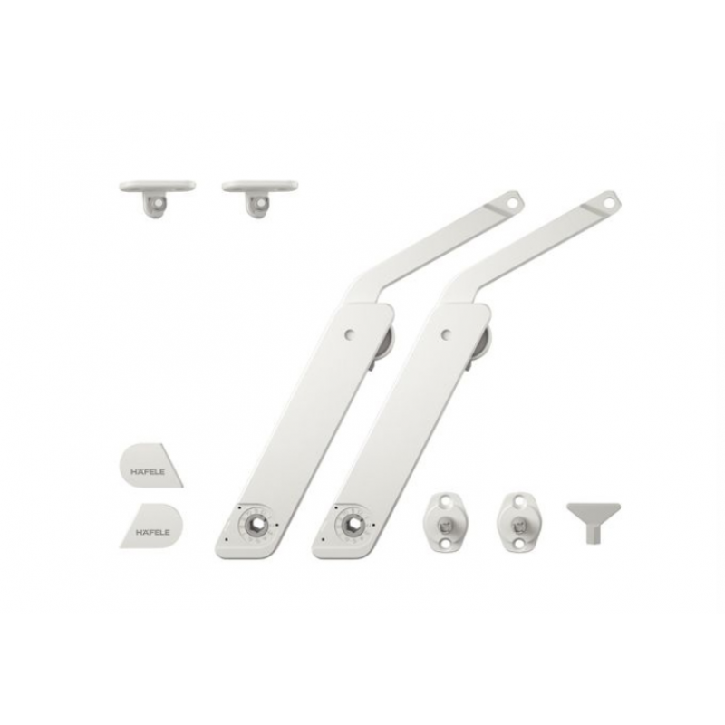 Tay nâng Hafele Free Flap Trắng, 2 tay nâng 372.39.730