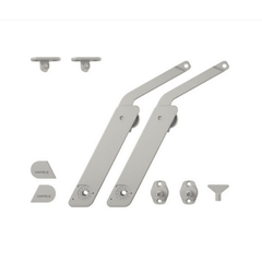 Tay nâng Hafele Free Flap Xám, 2 tay nâng 372.39.500
