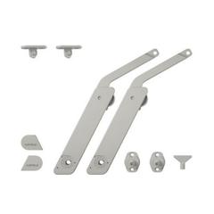 Tay nâng Hafele Free Flap Xám, 2 tay nâng 372.39.510