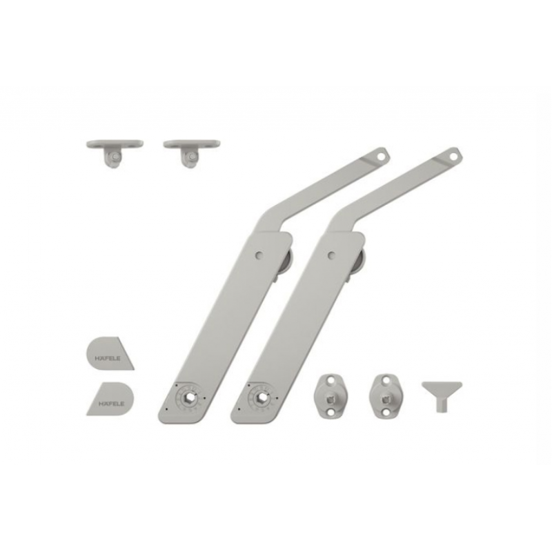 Tay nâng Hafele Free Flap Xám, 2 tay nâng 372.39.510