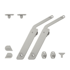Tay nâng Hafele Free Flap Xám, 2 tay nâng 372.39.530