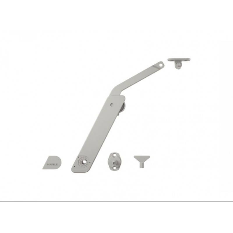 Tay nâng Hafele Free Flap Xám, lắp phải 372.39.630