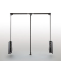 Tay nâng móc áo Hafele 880-1270mm màu nâu 805.11.154