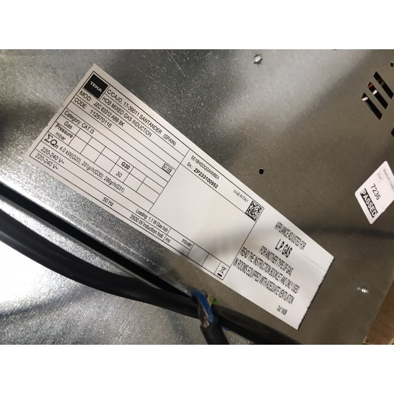 Bếp kết hợp từ và gas Teka JZC 63312 ABN BK