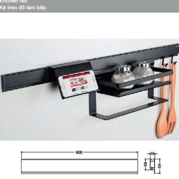 Thanh nhôm gắn tường Hafele 523.00.301