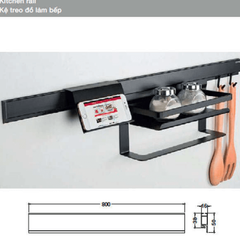 Thanh nhôm gắn tường Hafele 523.00.301