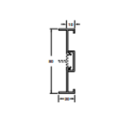 Thanh nối tường màu đồng 3m Hafele 403.75.417