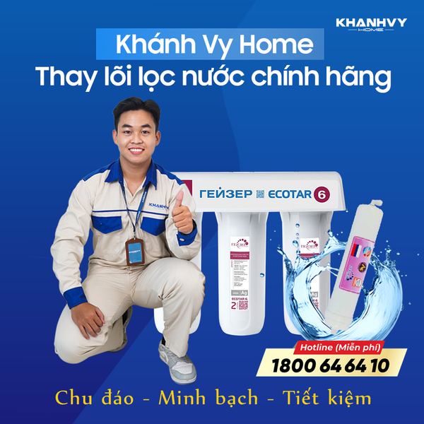 Thay lõi lọc nước Geyser