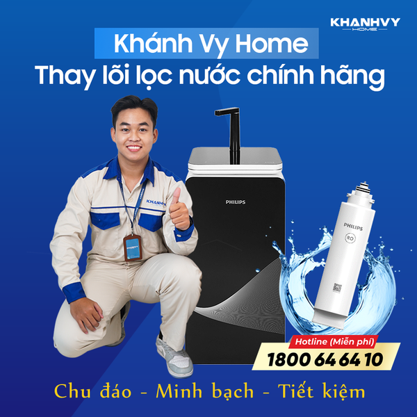 Thay lõi lọc nước Philips