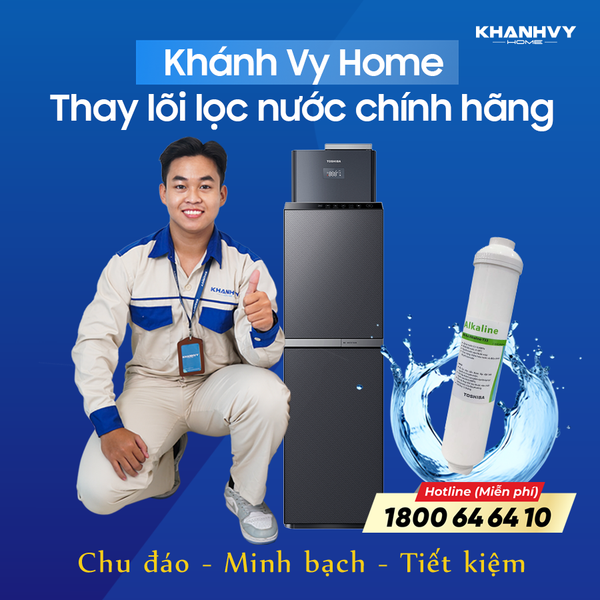 Thay lõi lọc nước Toshiba