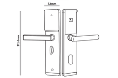 Khóa điện tử Hubert HB KSCG77 Copper