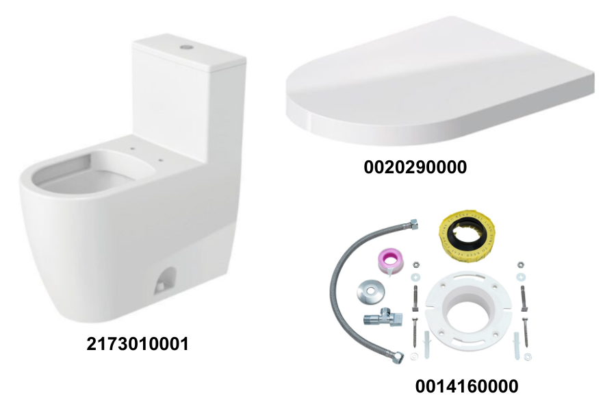 Bộ toilet một khối Duravit Me By Stack D-2173010001