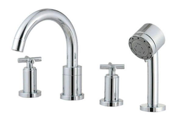 Bộ vòi xả bồn 4 lỗ Cotto CT255C16S41 nóng lạnh xây bệ Anthony