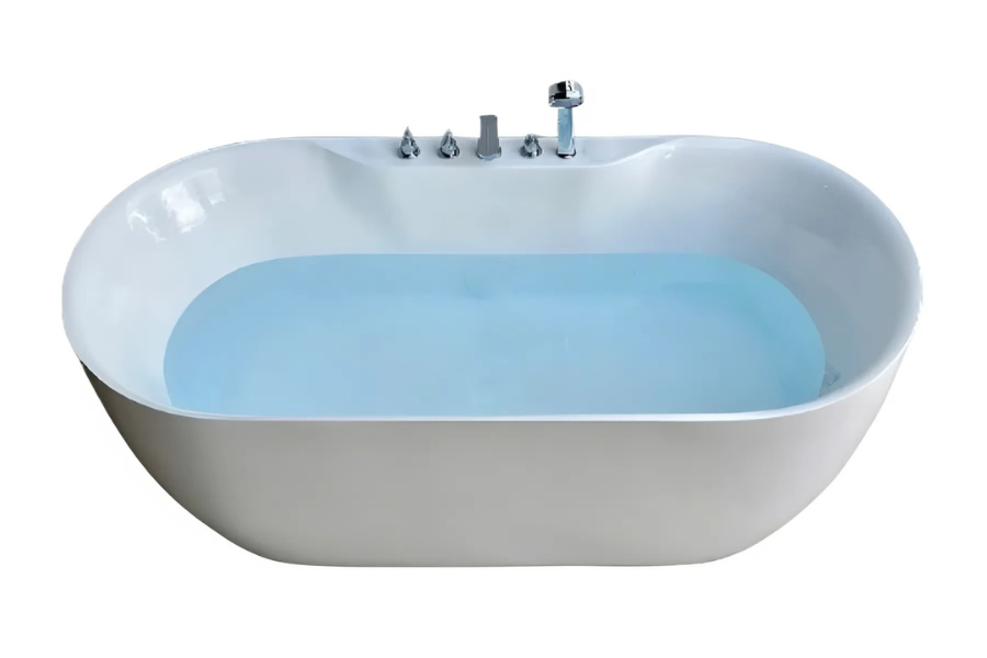 Bồn tắm Maamo MA-2418 ovan gắn sen vòi