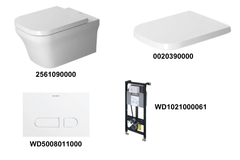 Bộ toilet treo tường Duravit P3 Comfort D-2561090000