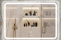 Gương LED chữ nhật Maamo MCNS ngang viền bo tròn
