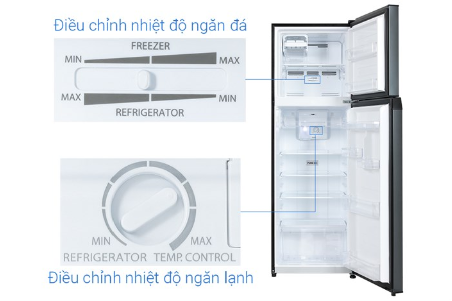 Tủ lạnh Toshiba GR-RT329WE-PMV(52) Inverter 253 lít