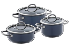 Bộ nồi 3 món WMF 0516855290 Fusiontec Inspire màu xanh Blueberry