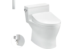 Bàn cầu một khối TOTO MS188VKW11XW_T53P100VRkết hợp nắp rửa điện tử WASHLET dòng S7 TCF4911Z