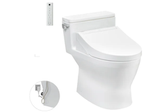 Bàn cầu 1 khối TOTO MS188VKW14XW kết hợp nắp rửa điện tử WASHLET dòng C5 TCF24410AAA