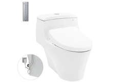 Bàn cầu một khối TOTO MS823DRW11 kèm nắp rửa điện tử WASHLET dòng S7 TCF4911Z