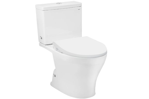 Bàn cầu hai khối TOTO CS326DE4XW kèm nắp rửa cơ ECOWASHER TCW1211A
