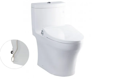 Bàn cầu một khối TOTO MS889DRE2XW, nắp đóng êm kèm vòi rửa nước lạnh TCW07S