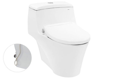 Bàn cầu một khối TOTO MS823DRE2XW kèm nắp rửa cơ Ecowasher TCW07S