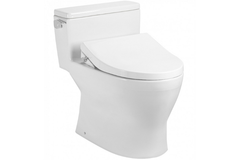Bàn cầu một khối TOTO MS188VKE4XW kết hợp nắp rửa cơ Eco-washer TCW1211A