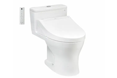 Bàn cầu một khối TOTO MS855CDW15XW kèm nắp rửa điện tử WASHLET dòng C5 TCF24410AAA