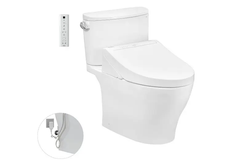 Bàn cầu hai khối TOTO CS767RW14XW kèm nắp rửa điện tử WASHLET dòng C5 TCF24410AAA