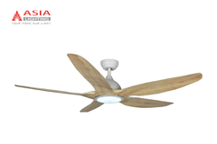 Quạt trần Asia Lighting QT03-G-01 5 cánh màu gỗ