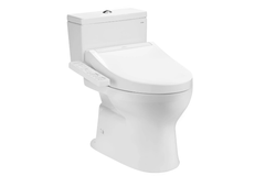 Bàn cầu hai khối TOTO CS302DW16W kèm nắp rửa điện tử WASHLET dòng C2 TCF23410AAA