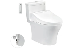 Bàn cầu một khối TOTO MS889DRW14XW kèm nắp rửa điện tử WASHLET dòng C5 TCF24410AAA