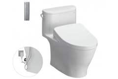 Bàn cầu một khối TOTO MS887RW11XW kèm nắp rửa điện tử WASHLET dòng S7 TCF4911Z