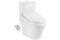 Bàn cầu hai khối TOTO CS945PDW16XW kèm nắp rửa điện tử WASHLET dòng C2 TCF23410AAA