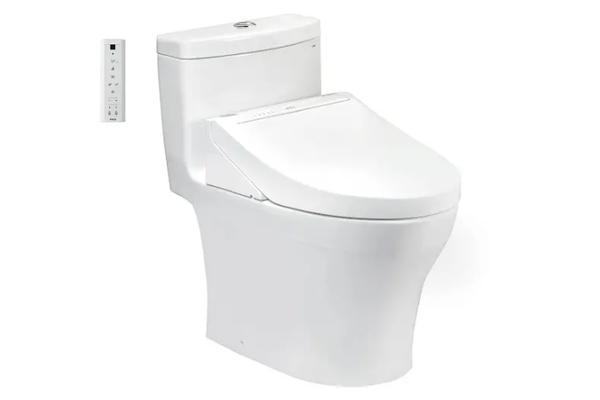 Bàn cầu một khối TOTO MS889CDRW15XW kèm nắp rửa điện tử WASHLET dòng C5 TCF24410AAA