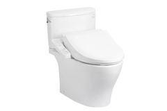 Bàn cầu hai khối kèm TOTO CS767RW18XW kèm nắp rửa điện tử WASHLET dòng C2 cơ bản TCF23710AAA