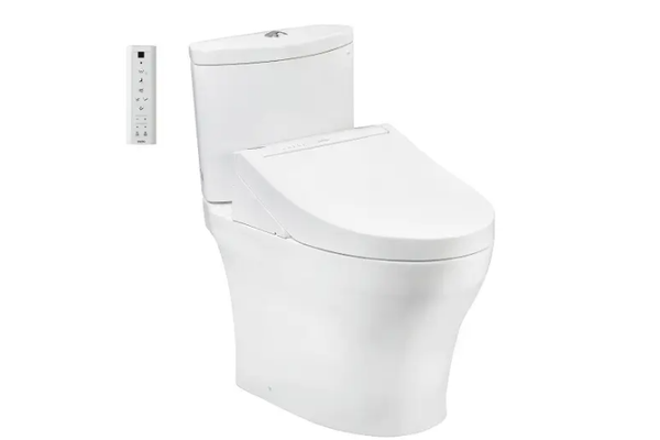 Bàn cầu hai khối TOTO CS838CDW15XW kèm nắp rửa điện tử WASHLET dòng C5 TCF24410AAA