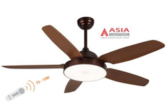 Quạt trần Asia Lighting QT04-G-01 5 cánh màu gỗ