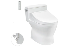 Bàn cầu một khối TOTO MS188VKW14XW_T53P100VR kết hợp nắp rửa điện tử WASHLET dòng C5