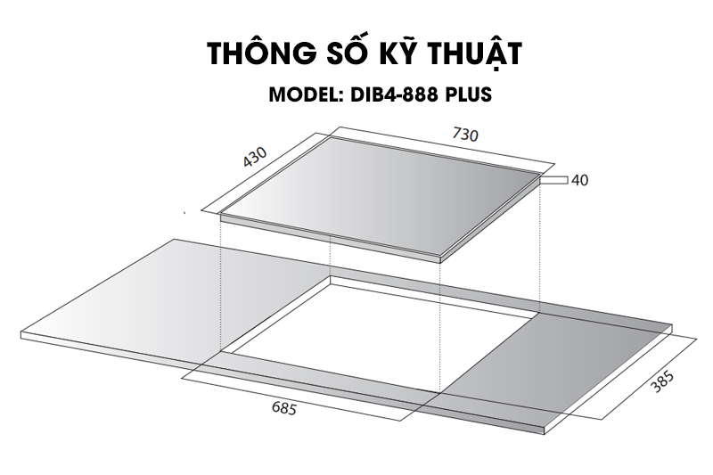Bếp từ Kocher DIB4-888 Plus