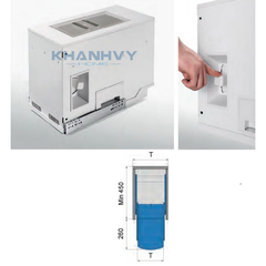 Thùng gạo âm tủ Higold 307036