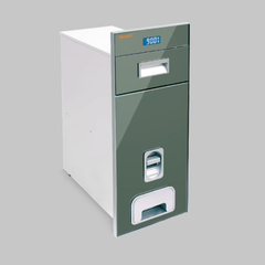 Thùng gạo âm tủ mặt kính bạc MR06.30ME