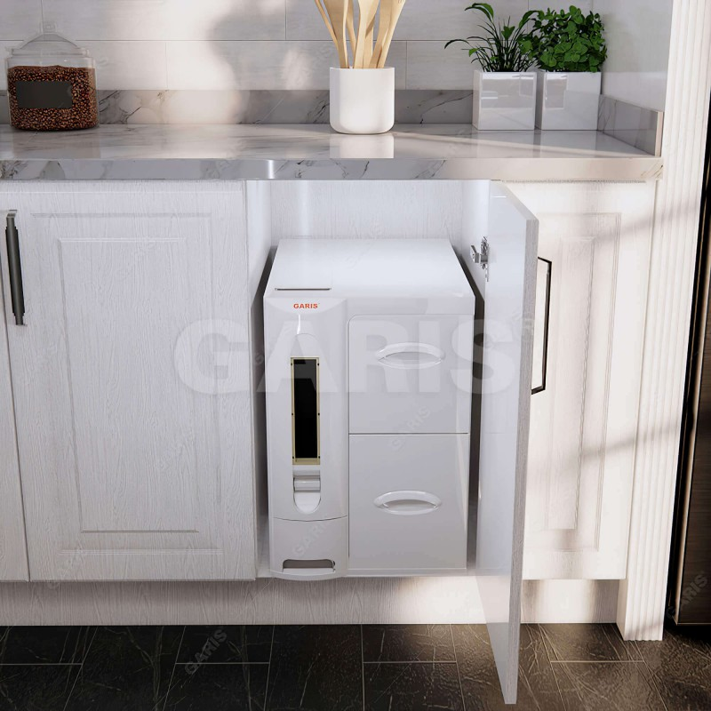 Thùng gạo cánh mở, 3 khoang, 30kg GR09.45