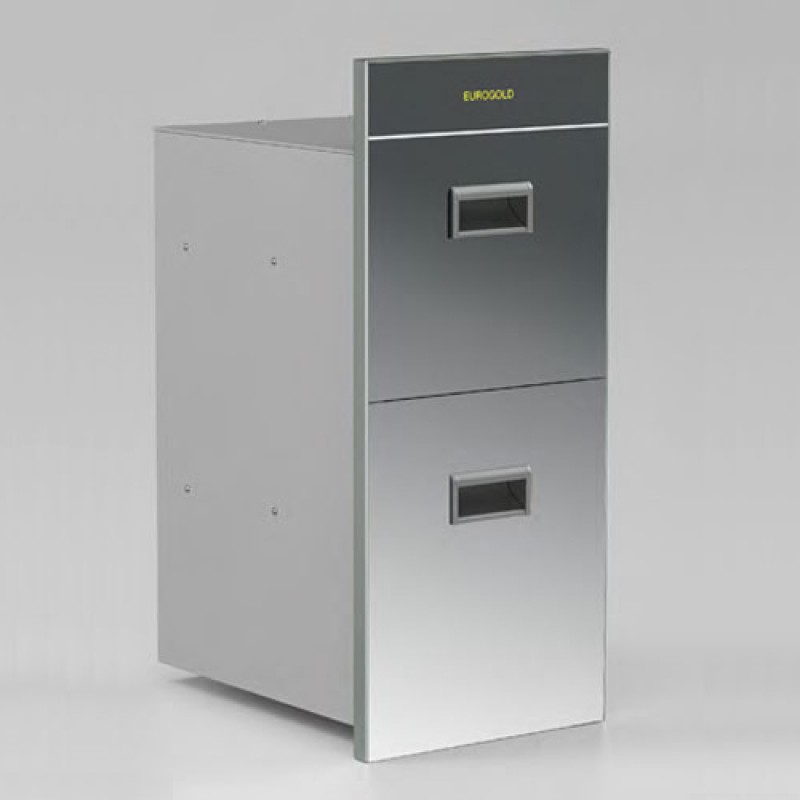 Thùng gạo gương 2 tầng Eurogold GB322S Màu bạc