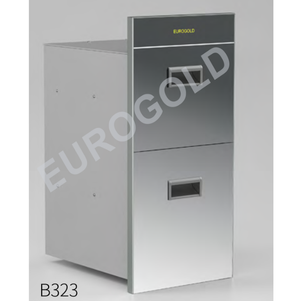 Thùng gạo gương 2 tầng Eurogold GB322S Màu bạc