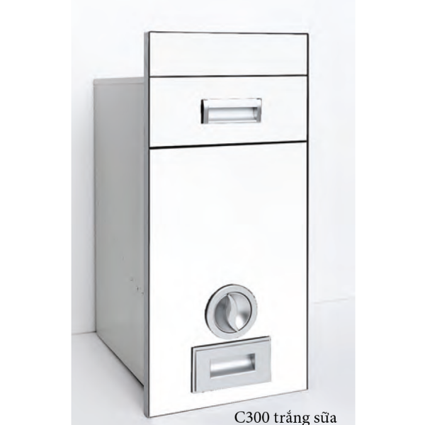 Thùng gạo gương Eurogold C300 trắng sữa