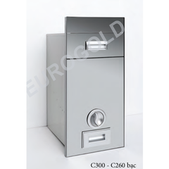 Thùng gạo gương Eurogold màu bạc C260